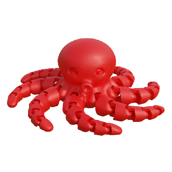 Pulpo articulado (Rojo)