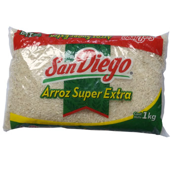 Arroz Súper Extra San Diego, 1 kg / 2.2 lb