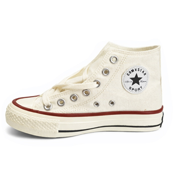 Tenis altos unisex (Color: Rojo y blanco, Talla - 38)