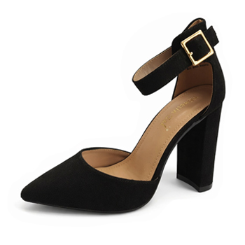 Zapatos de tacón de 10cm (Color: Negro, Talla - 8)