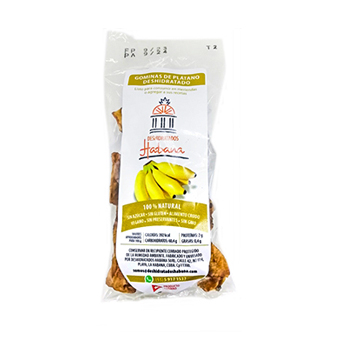 Plátano maduro deshidratado en gominas (Micorpaquete 35g)