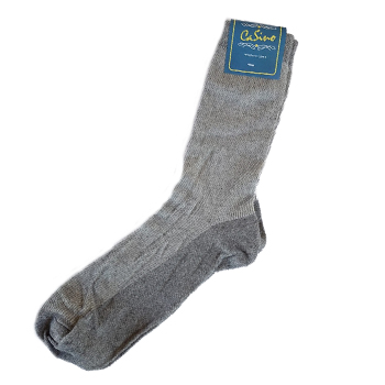 Medias Vestir Hombre Gris Rayas Finas 10-12