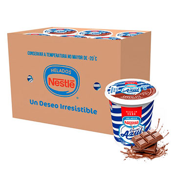 Helado de Chocolate (Caja de 12 potes de 450 ml. c/u)