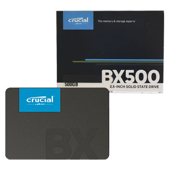 Disco de estado sólido SSD CRUCIAL  BX500 de 500GB, 2.5", 3D NAND SATA 6.0 Gbit/s  CRUCIAL CT500BX500SSD1