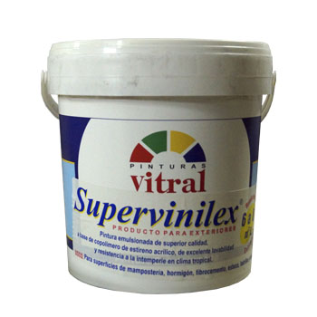 Pintura emulsionada supervinilex Amarillo medio L 52-A-2 (Envase plástico 4 L)